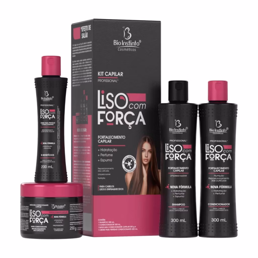 Kit Capilar Bio Instinto Liso com Força – Fortalecimento Capilar