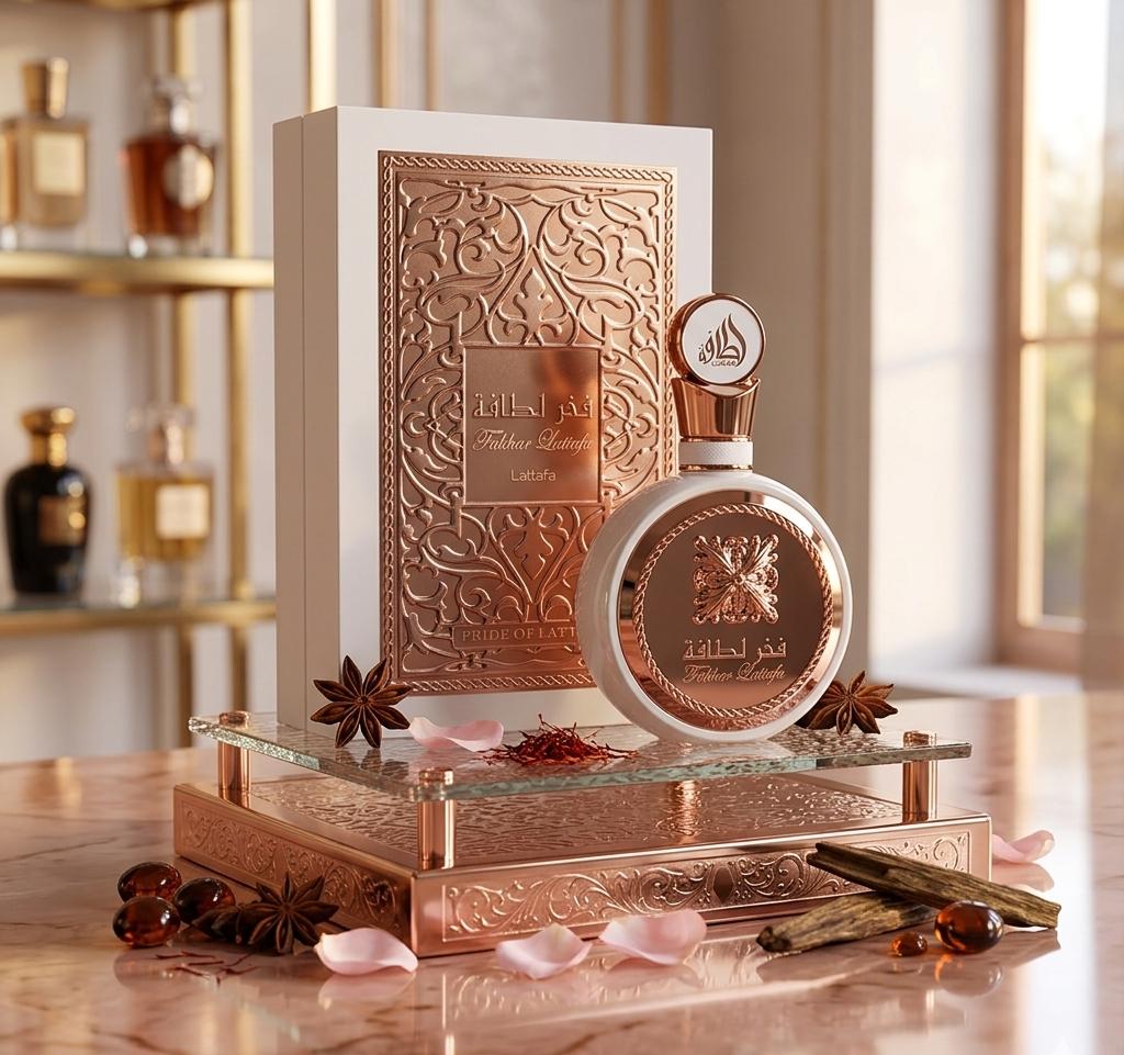 Perfume feminino importado Árabe Fakhar Rose 100ml